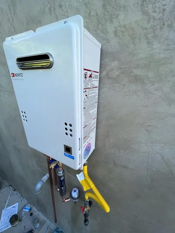 Tankless water heater installation for Fairview Village homes